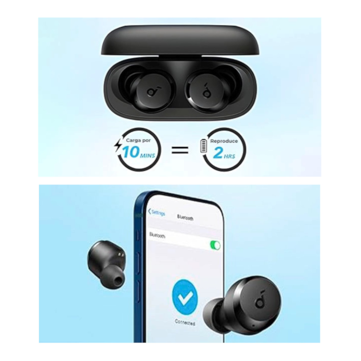 Audífonos Inalámbricos Soundcore Anker A25i 28hrs IPX5 Bluetooth.