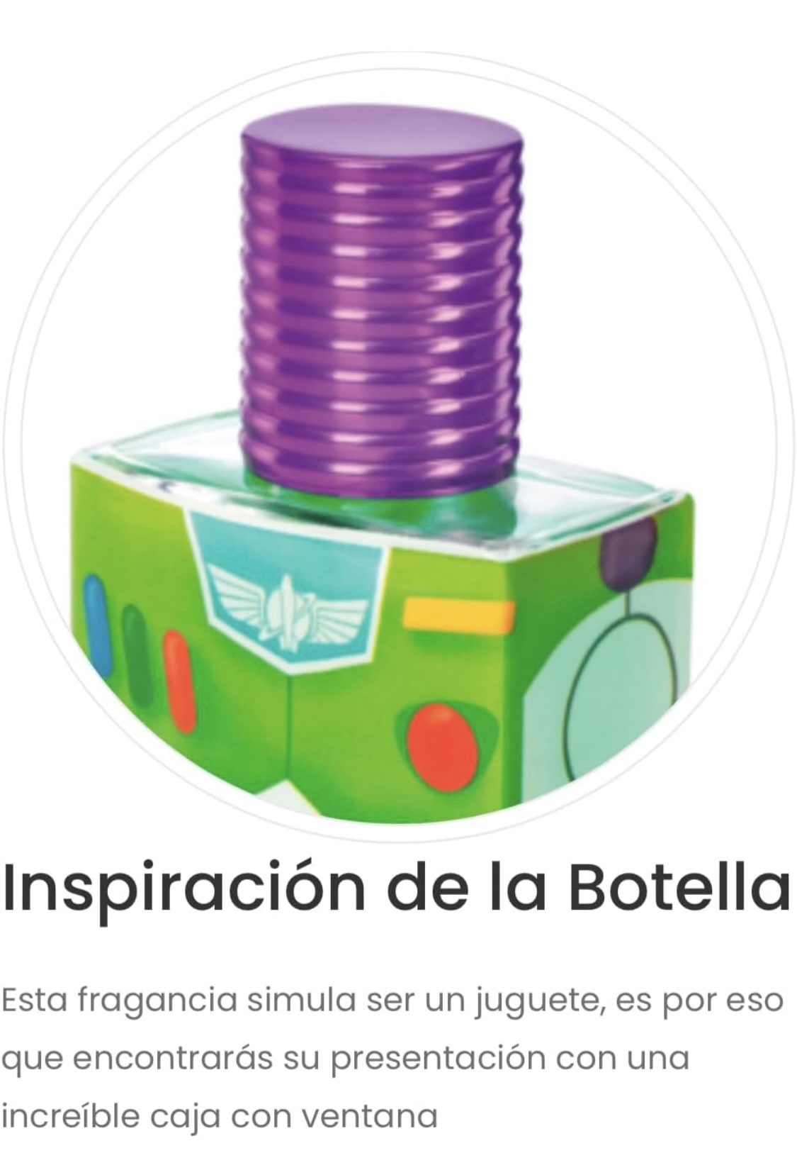 BUZZ LIGTHYEAR FRAGANCIA INFANTIL PERFUME INFANTIL DISNEY EL PREFERIDO DE LOS NIÑOS EXCLENTE AROMA
