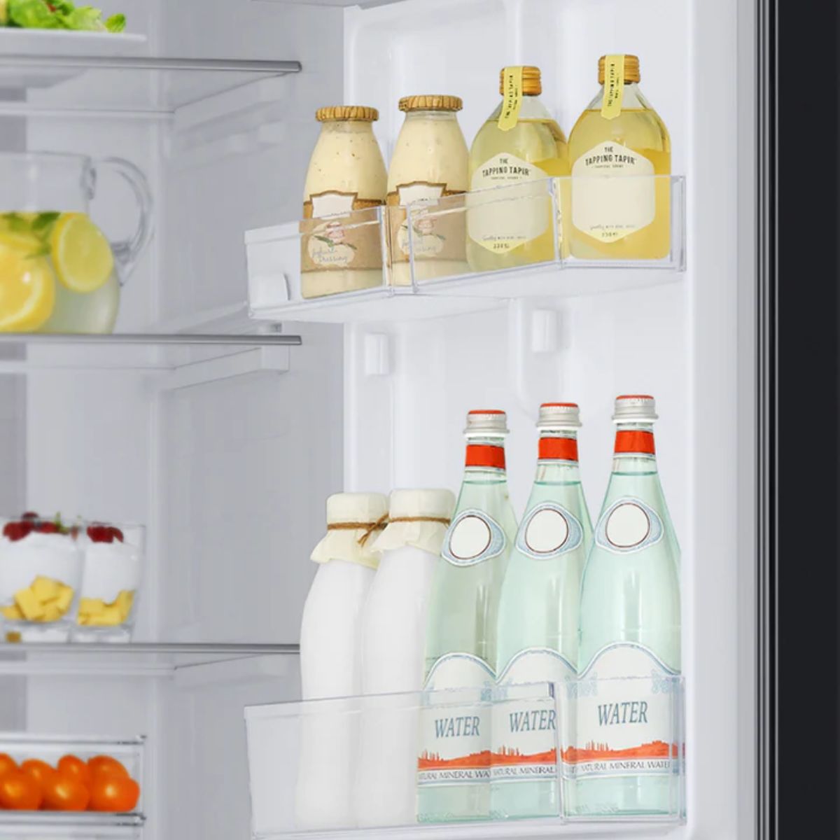 Refrigerador boton mount 12" silver panel vainilla (rb33a3070ap/em/ra-b23duu18gg) samsung. f-rb33a323ub18.