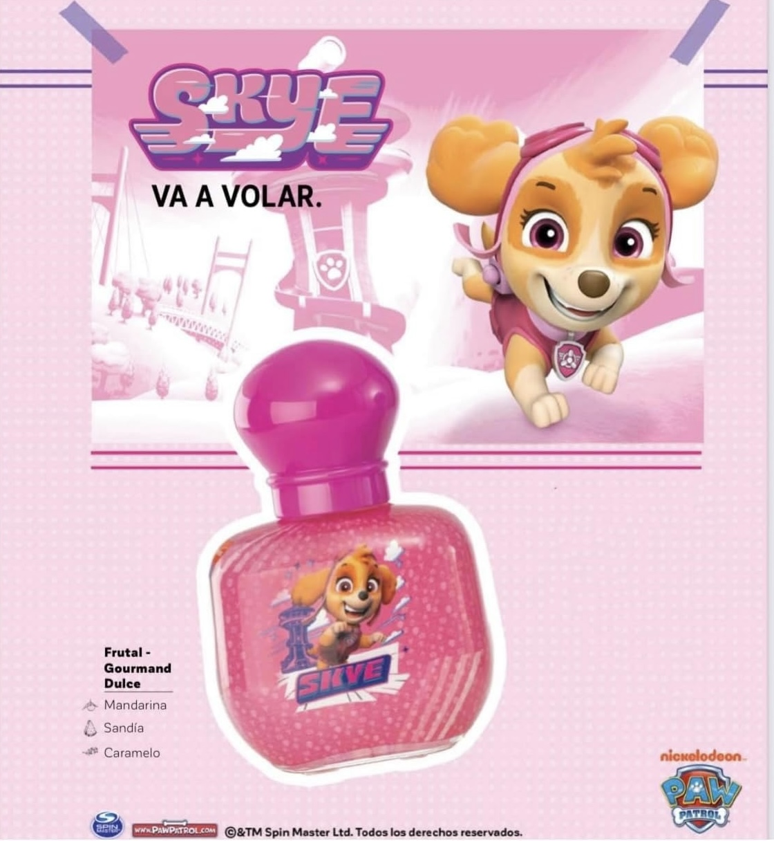SKY PAW PATROL PERFUME INFANTIL PARA NIÑA EAU DE PARFUM EL PREFERIDO DE LAS NIÑAS