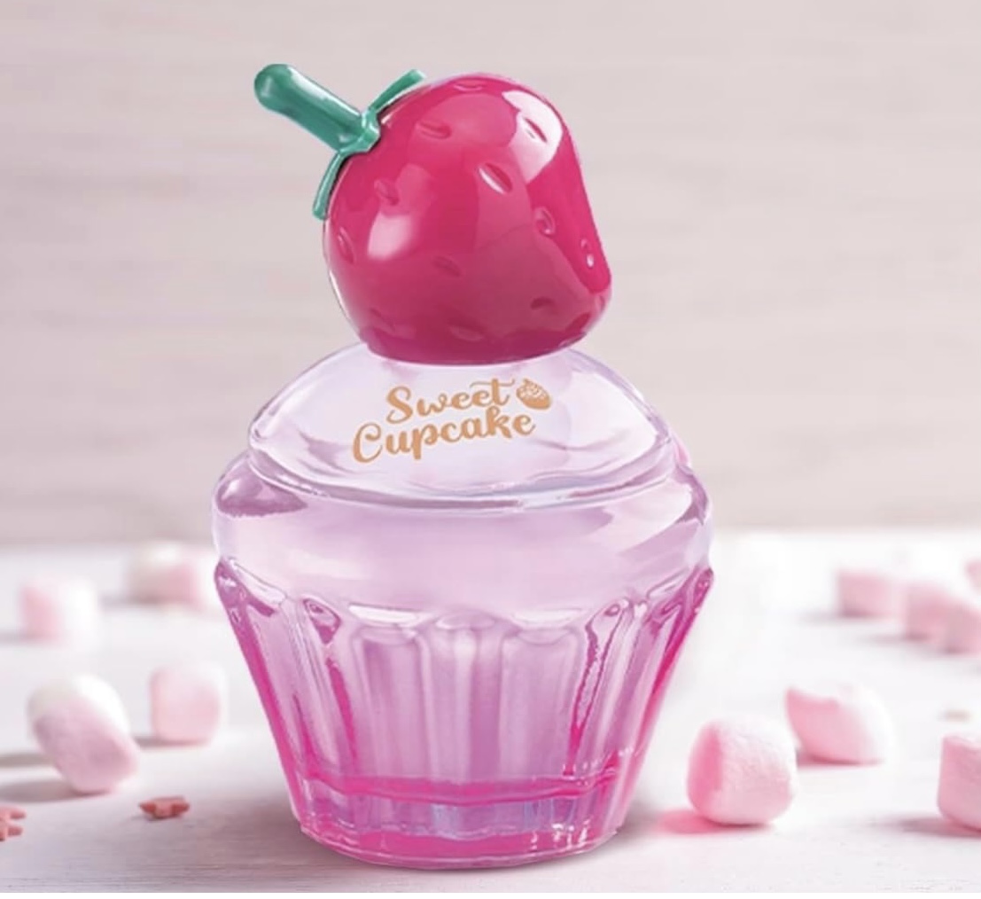 SWEET CUPCAKE PERFUME PARA NIÑA FRAGANCIA INFANTIL HERMOSO ENVASE PARA EL TOCADOR EL PREFERIDO DE LAS NIÑAS Y ADOLESCENTES