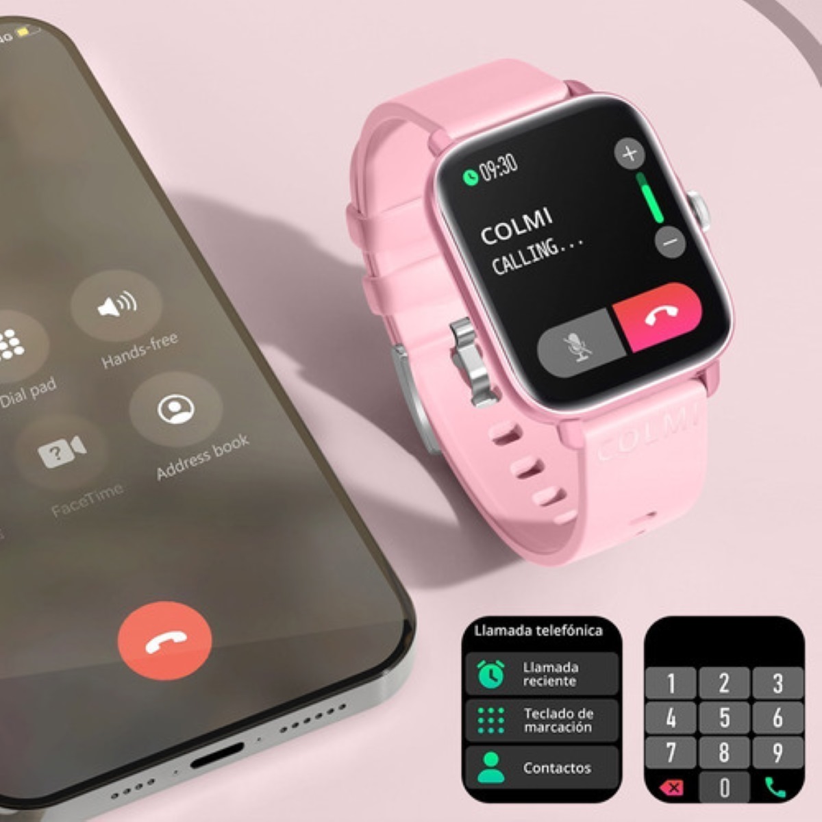 Smartwatch Reloj Inteligente Bluetooth Llamada Rosa
