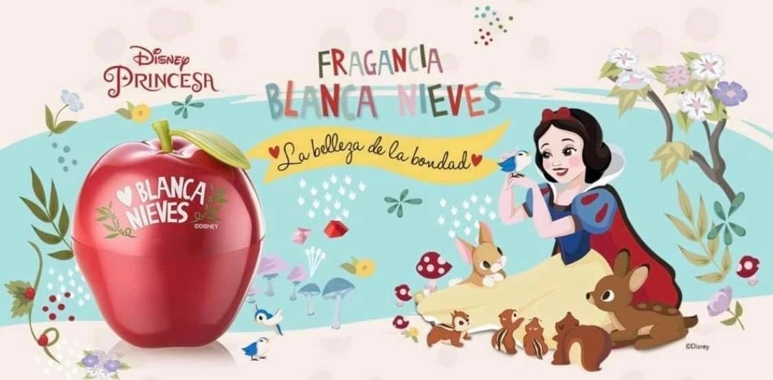 BLANCA NIEVES PERFUME INFANTIL FRAGANCIA INFANTIL PARA NIÑAS DISNEY PRINCESAS EAU DE PARFUM