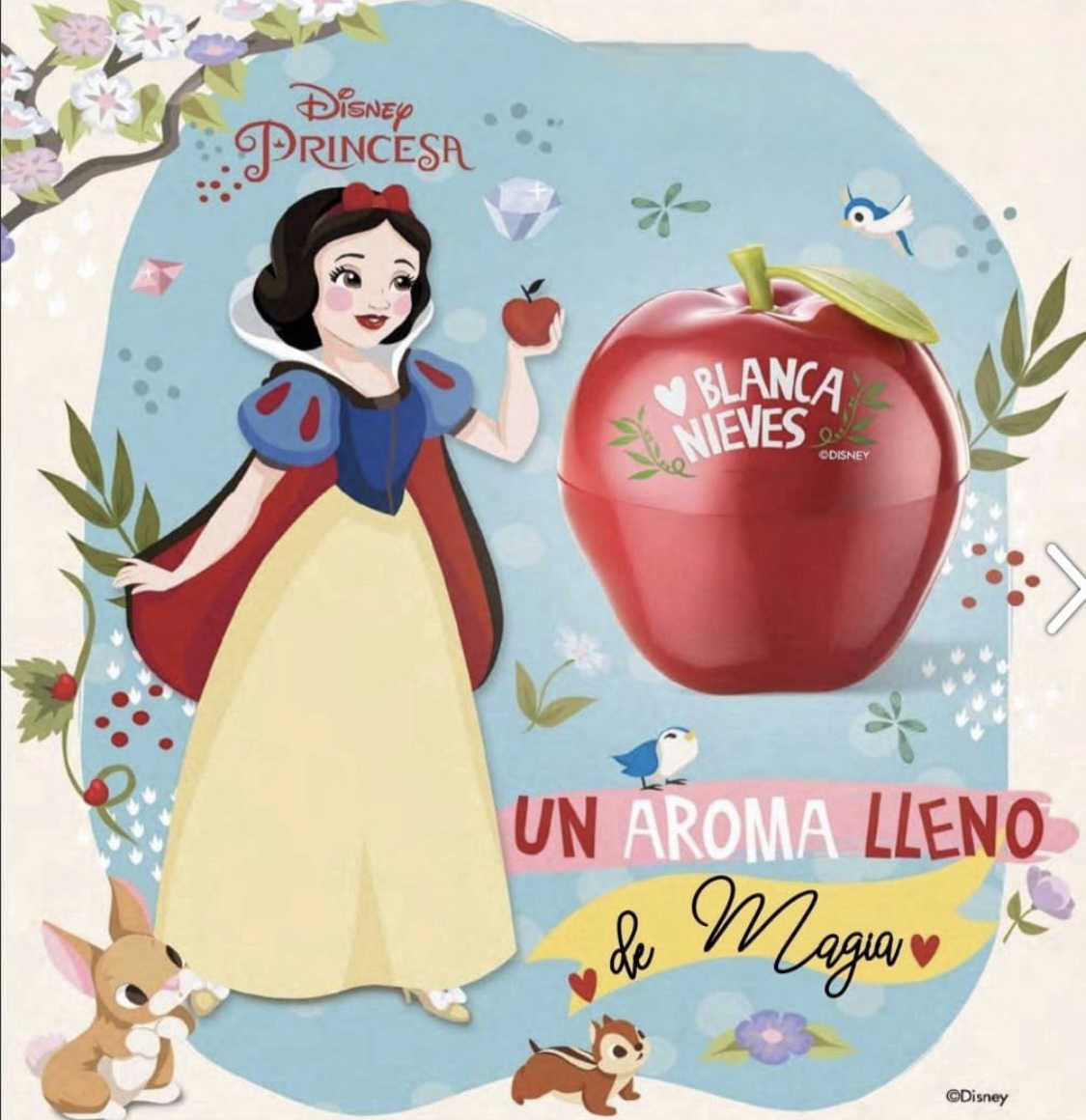 BLANCA NIEVES PERFUME INFANTIL FRAGANCIA INFANTIL PARA NIÑAS DISNEY PRINCESAS EAU DE PARFUM