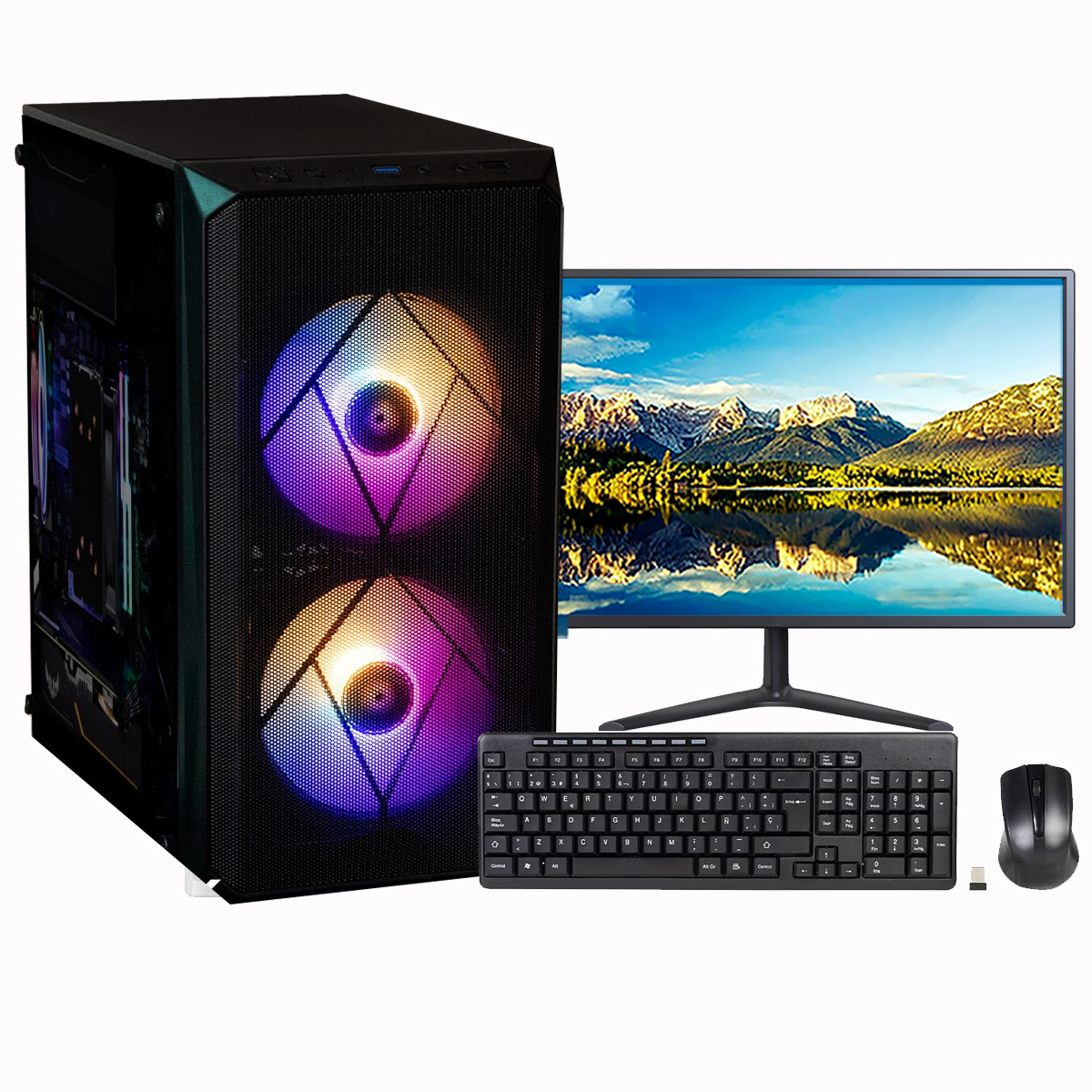 Pc Computadora Armada Ryzen 16gb Ram 960Gb SSD Monitor 21.5" Full HD