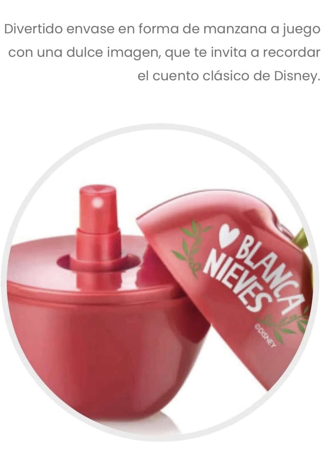 BLANCA NIEVES PERFUME INFANTIL FRAGANCIA INFANTIL PARA NIÑAS DISNEY PRINCESAS EAU DE PARFUM