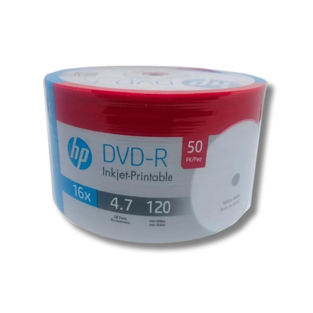 HP DVD-R Printable con 50 discos