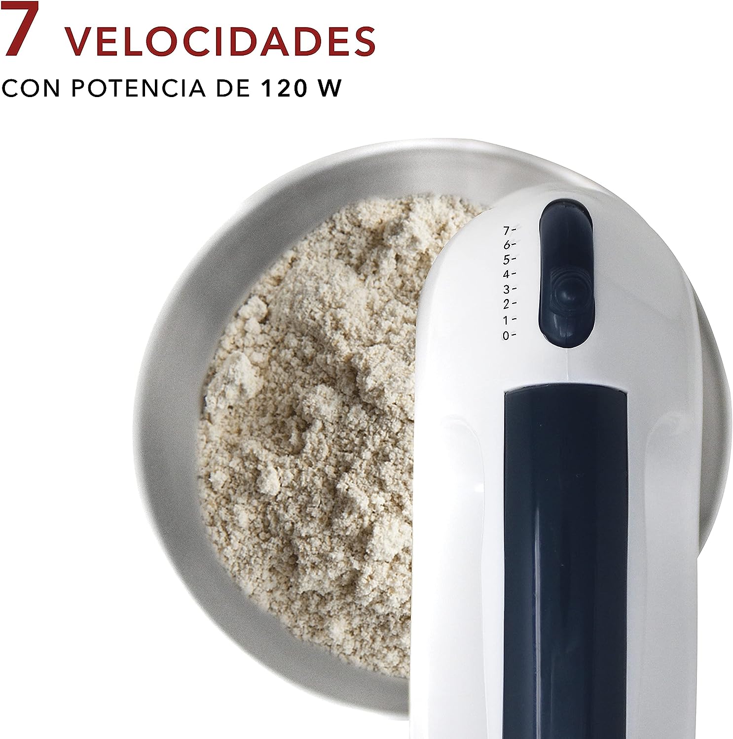 Batidora de mano con pedestal rca rc-67ss.