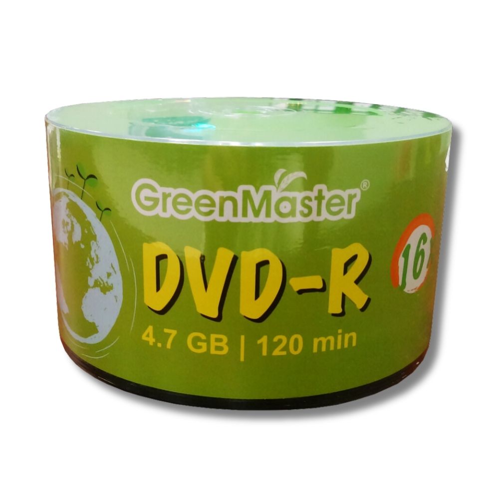 GreenMaster Green DVD-R con 50 discos