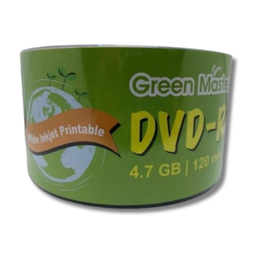 GreenMaster Green DVD-R Printable con 50 discos