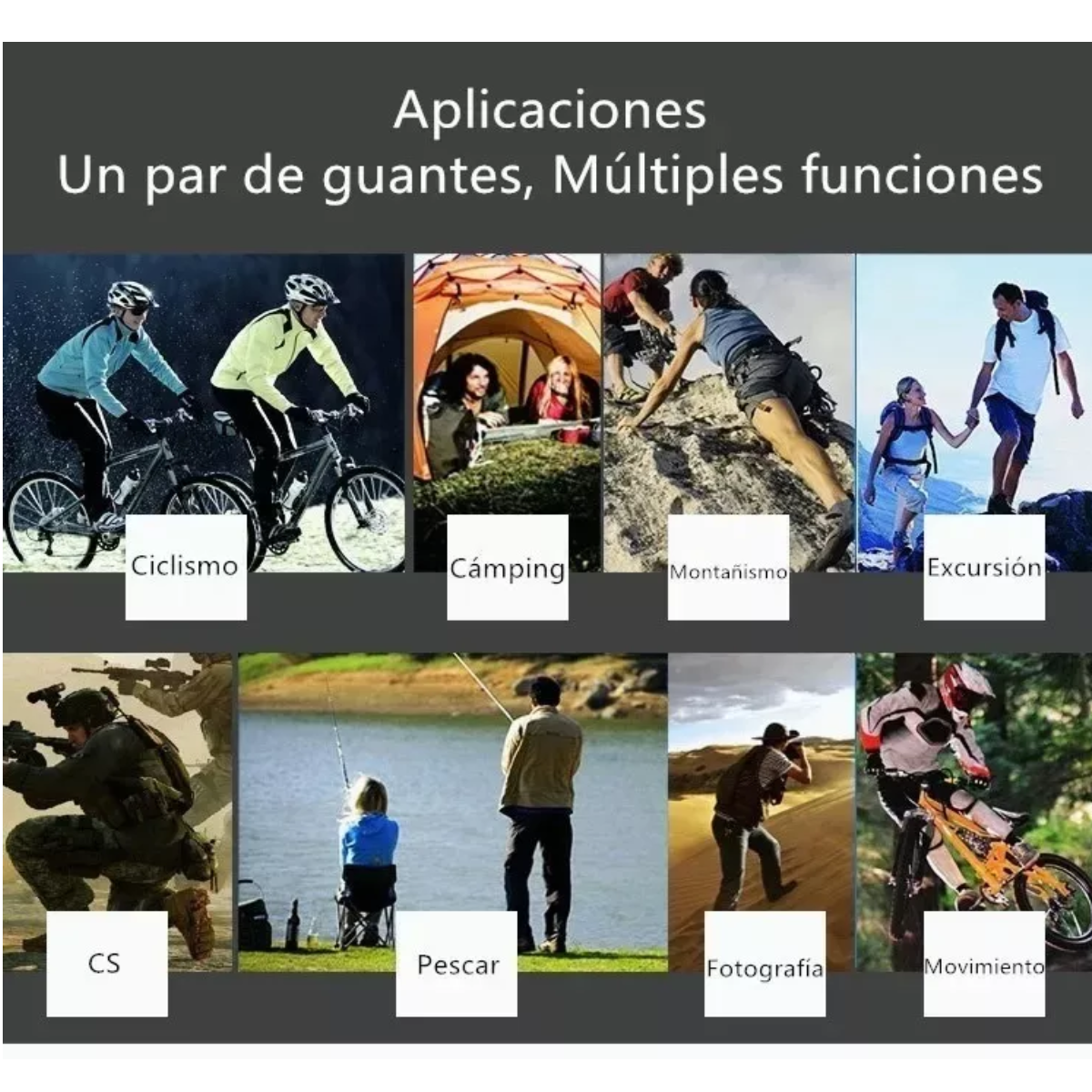 Guantes Para Moto Deportiva/ Motocicleta Tacticos Medio Dedo Negro Unitalla