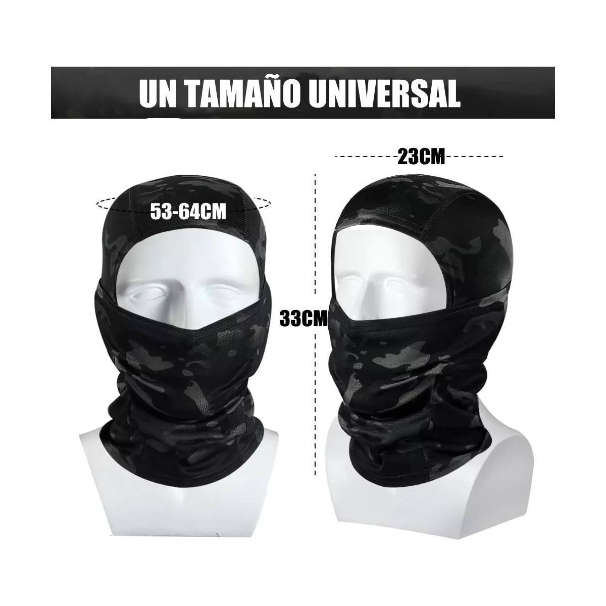 Pasamontañas Balaclava Tactico Máscara Para Motociclista 5pz