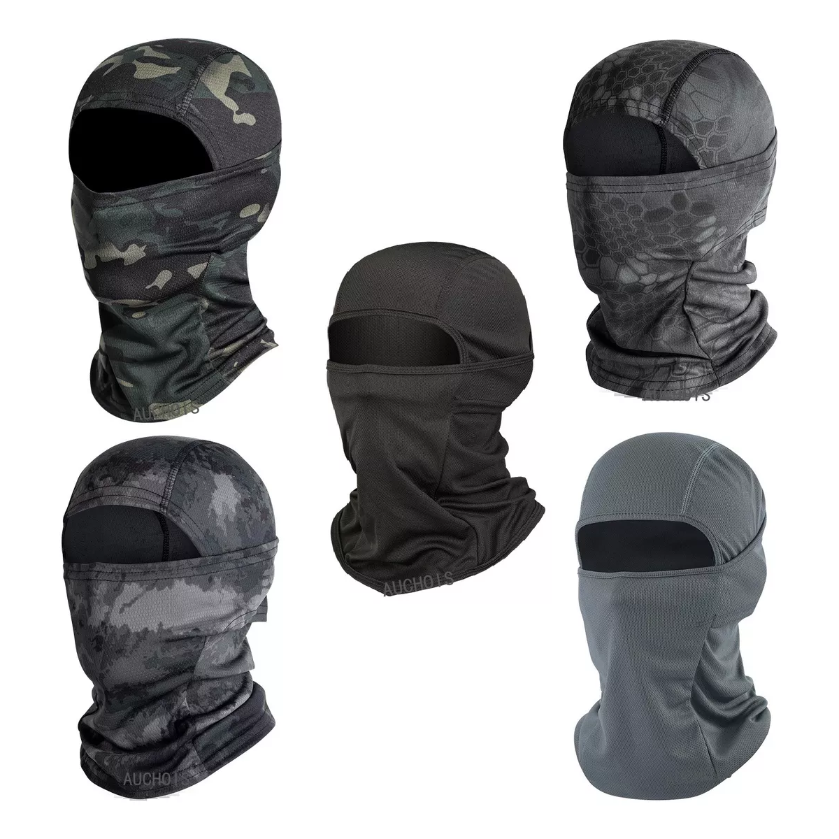 Pasamontañas Balaclava Tactico Máscara Para Motociclista 5pz