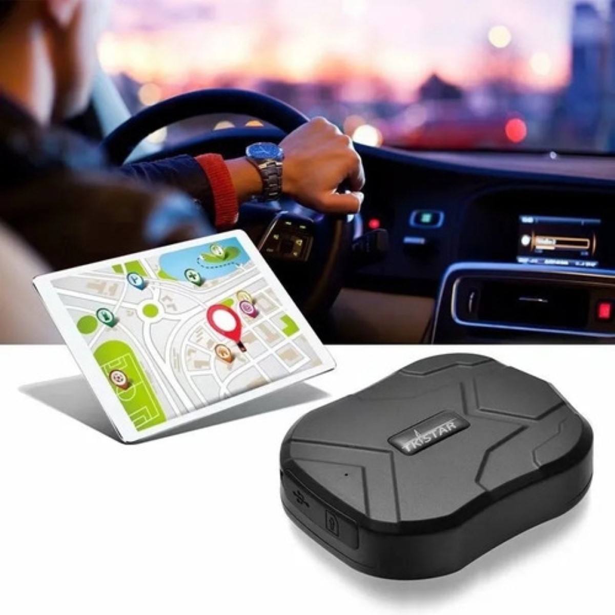 Tkstar Tk905 Gps Tracker Coche 5000mah, Imán Monitor De Voz Negro