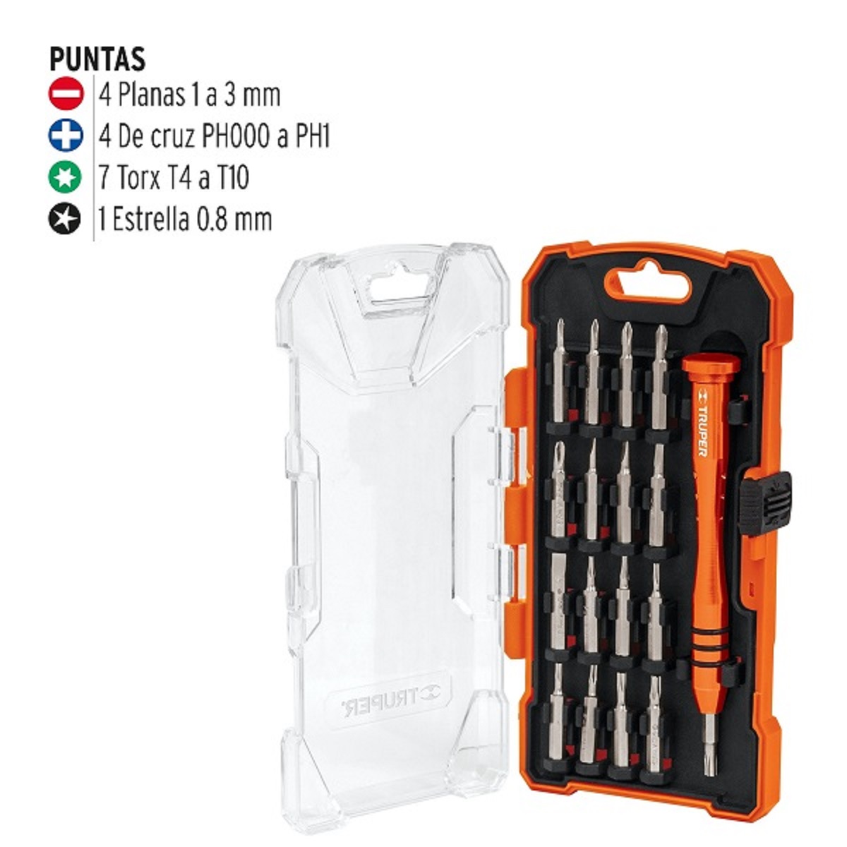 Juego 17 Desarmadores Pequeños Precisión Joyero Truper Joy-17