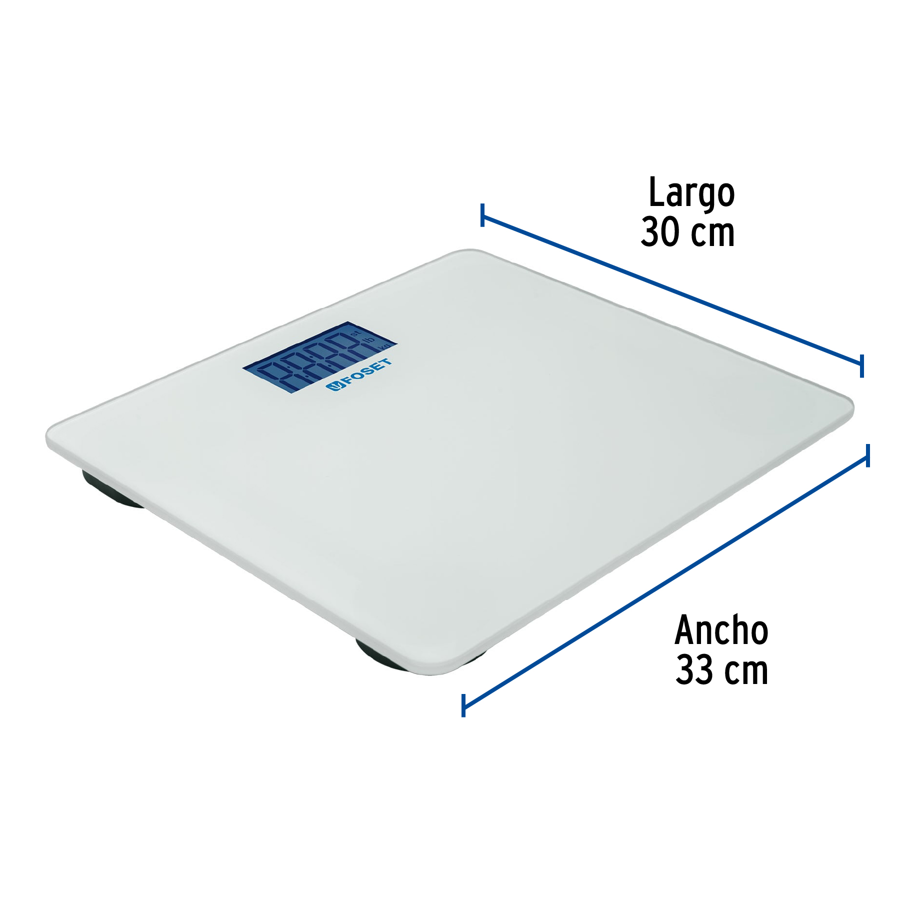 Báscula Digital, Portátil Hasta 180 kg Para Baño, Control De Peso