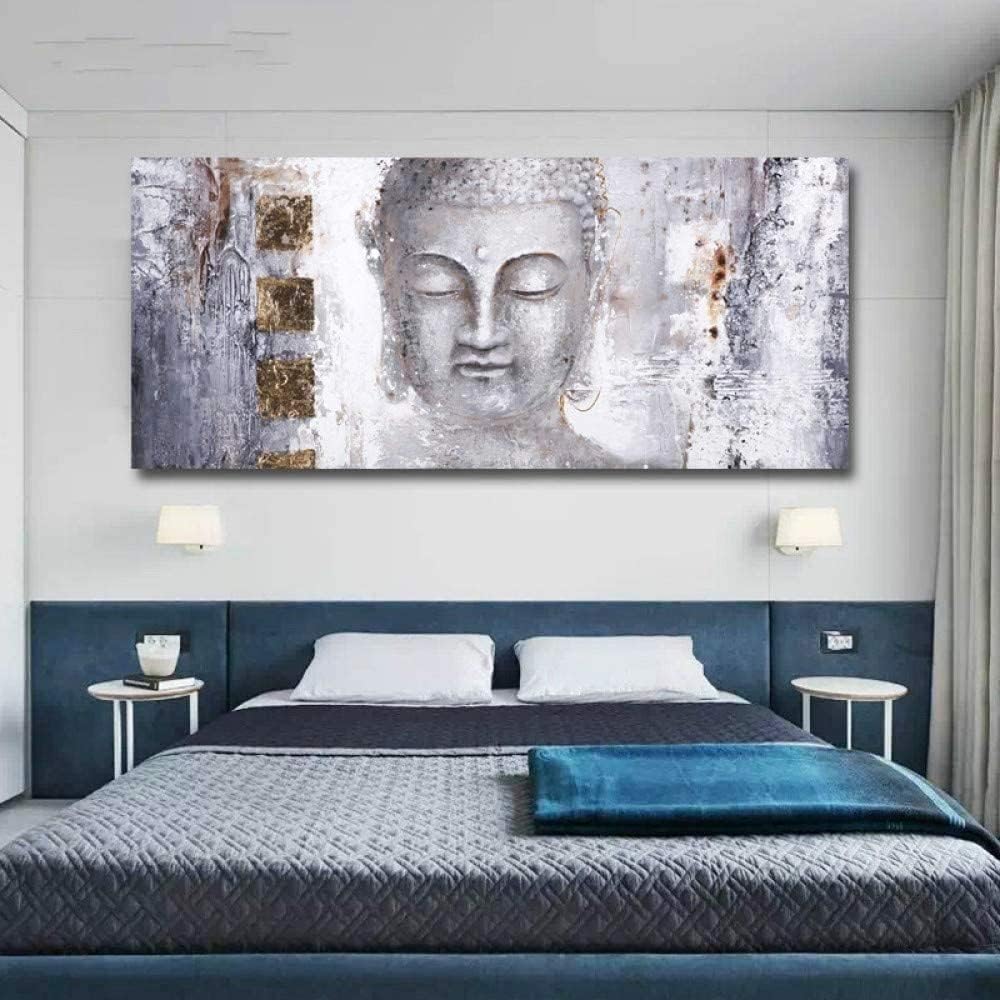 Cuadro Buda Elegante Moderno Minimalista Grande En Canvas