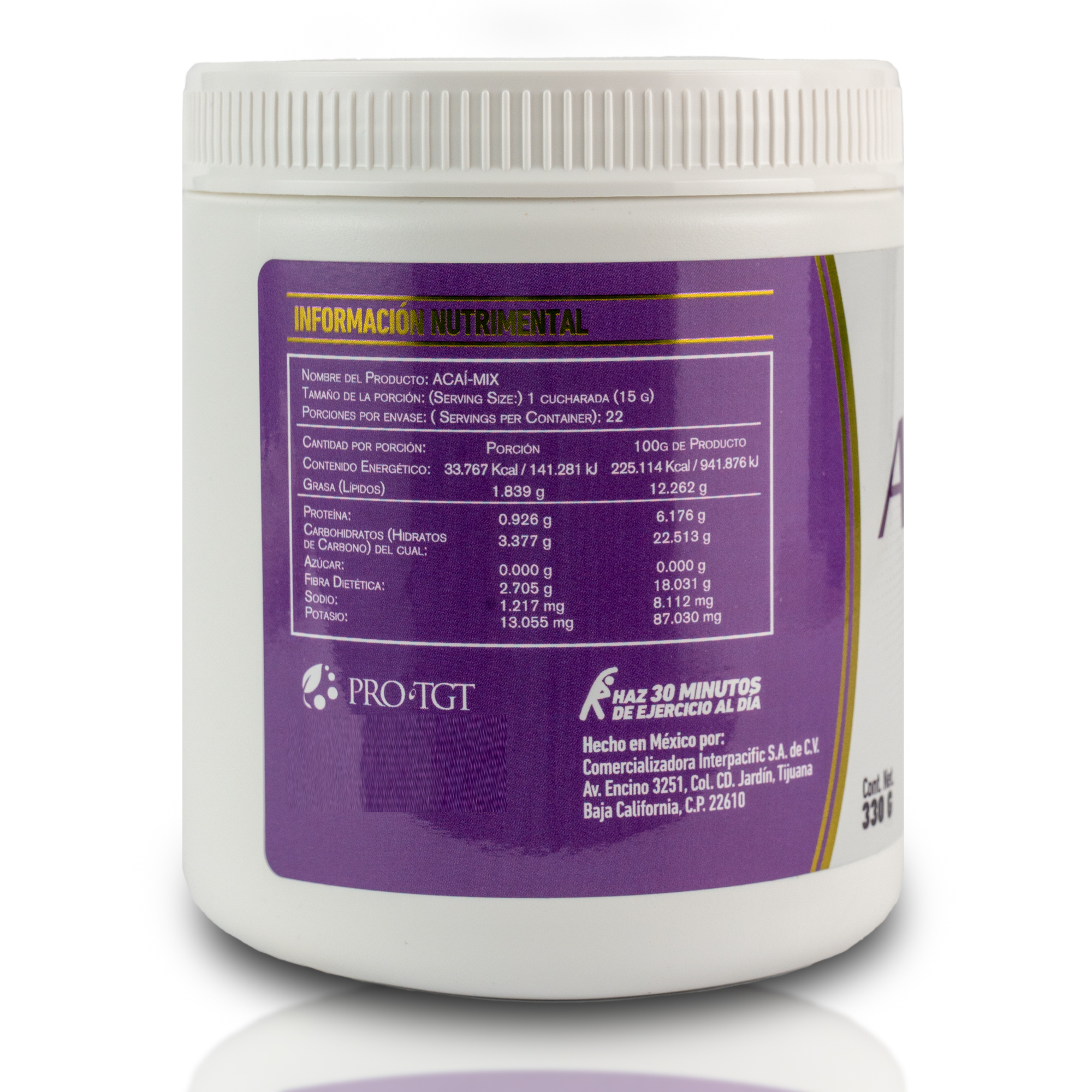 Acaí Linaza Chía Acaí Mix 330 grs PROTGT Vegan Keto 