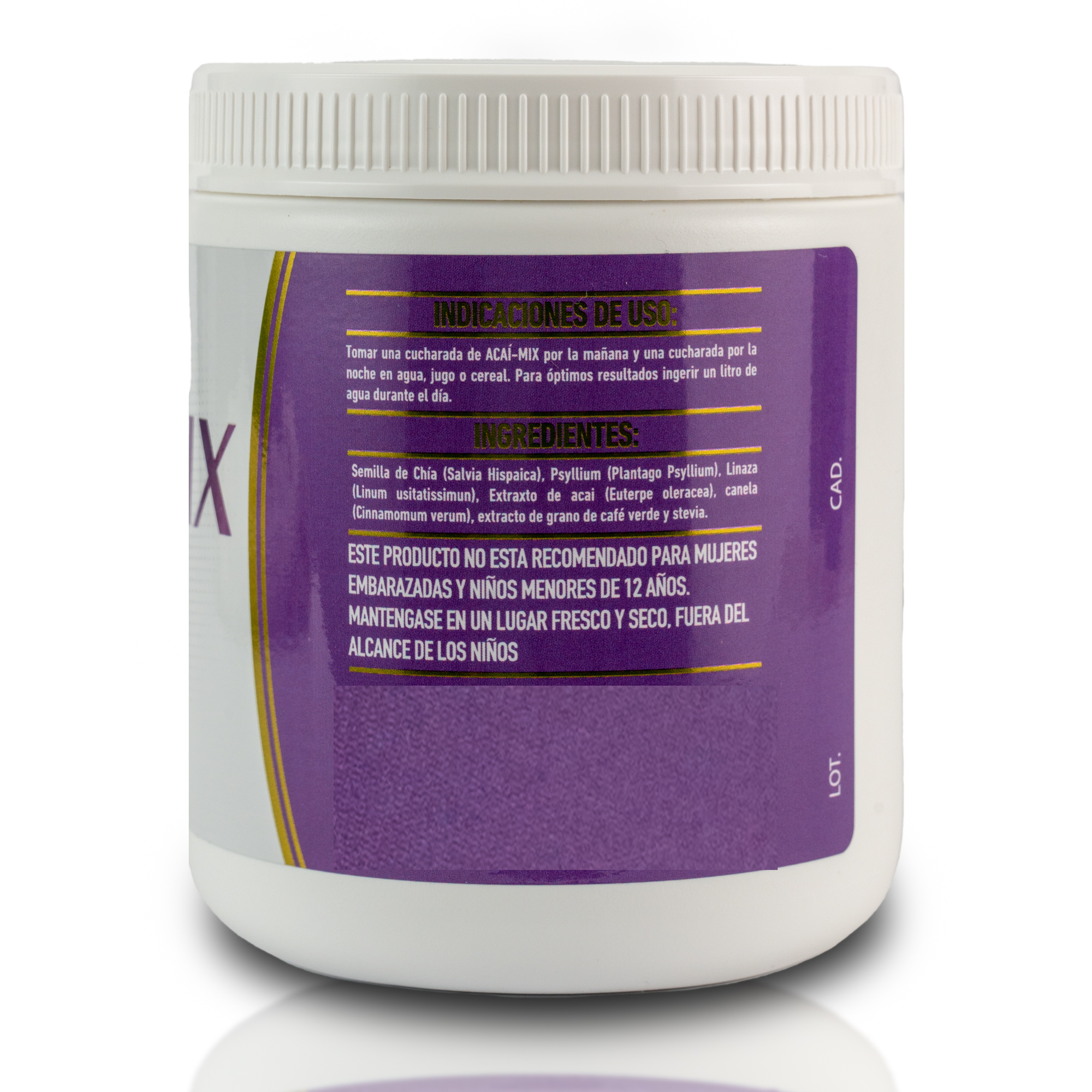 Acaí Linaza Chía Acaí Mix 330 grs PROTGT Vegan Keto 