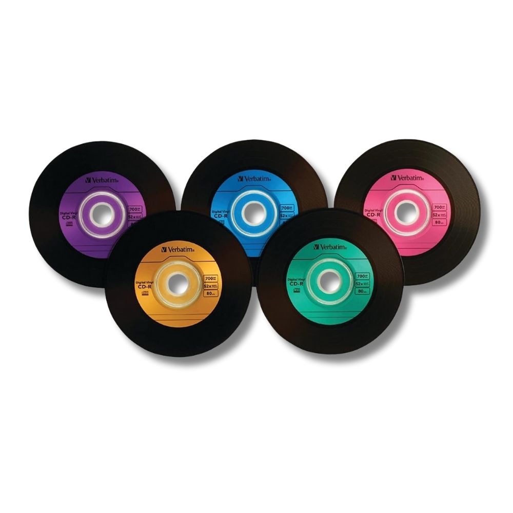 Verbatim CD-R Digital Vinyl Campana Rigida con 50 discos