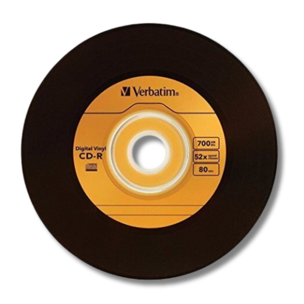 Verbatim CD-R Digital Vinyl Campana Rigida con 50 discos