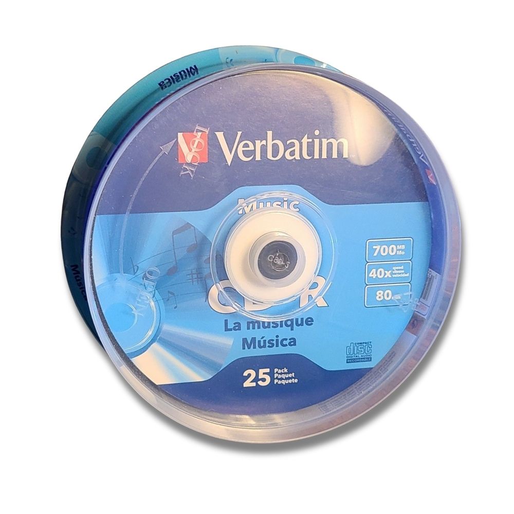 Verbatim CD-R Digital Audio Campana Rigida con 25 discos