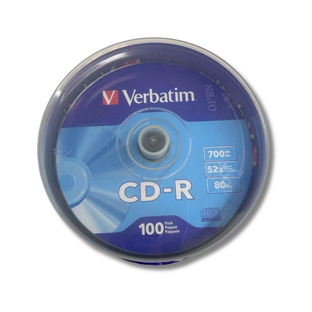 Verbatim CD-R Campana Rigida con 100 discos