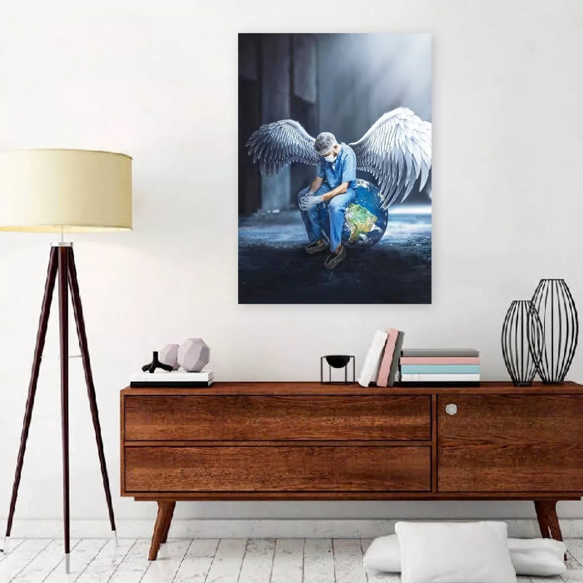 Cuadros Decorativo Consultorio Medico Regalo Doctor Angel 4k