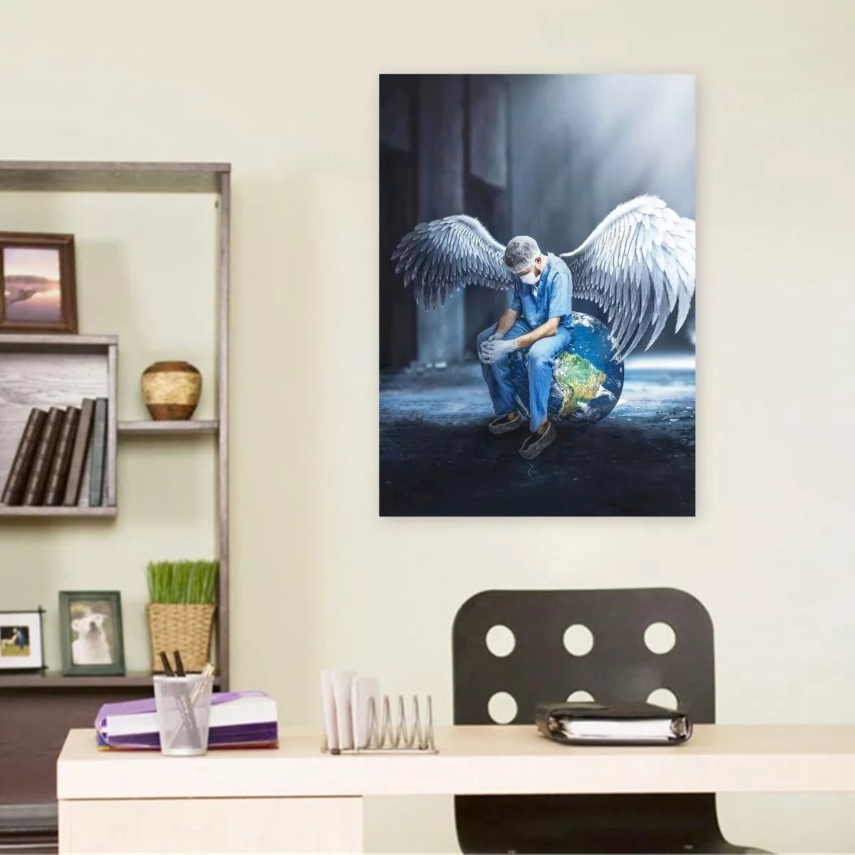 Cuadros Decorativo Consultorio Medico Regalo Doctor Angel 4k