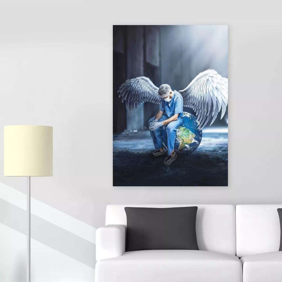 Cuadros Decorativo Consultorio Medico Regalo Doctor Angel 4k