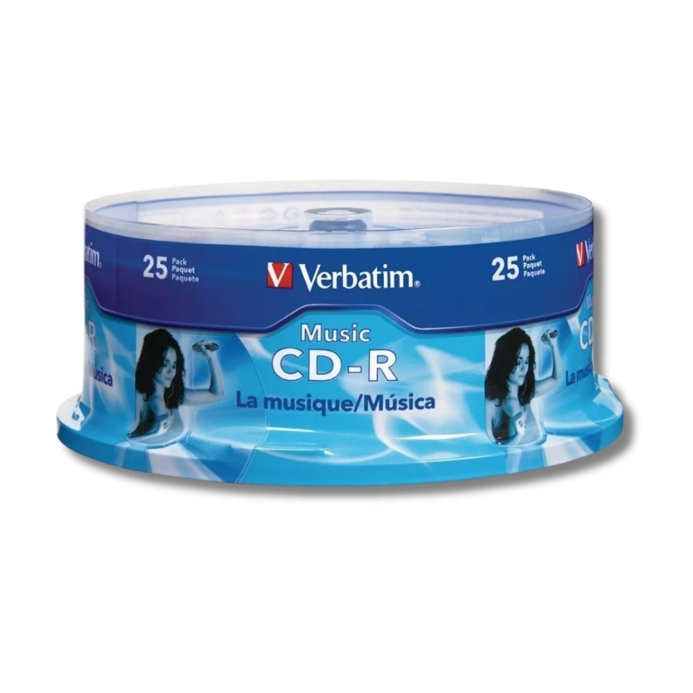 Verbatim CD-R Digital Audio Campana Rigida con 25 discos