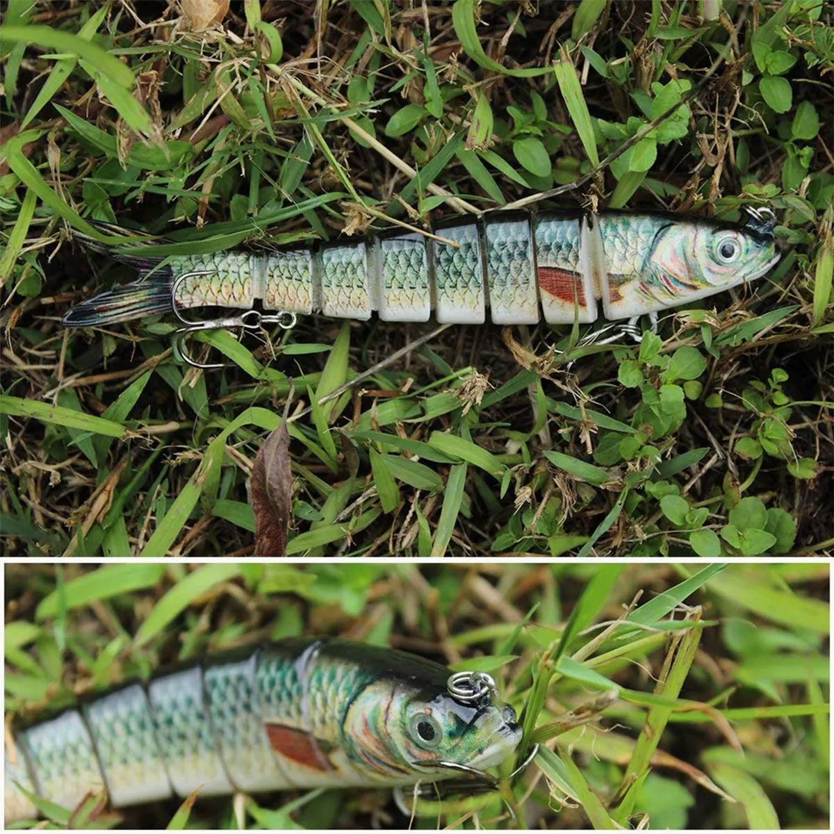 Señuelos De Pesca Kit 3 Accesorios Para Pesca 14cm 9 Segment