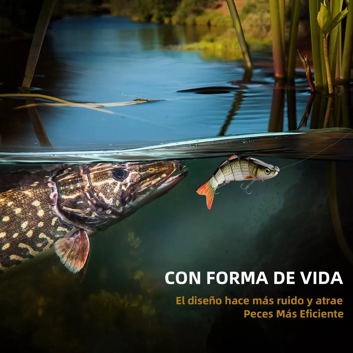 Señuelos De Pesca Kit 3 Accesorios Para Pesca 14cm 9 Segment