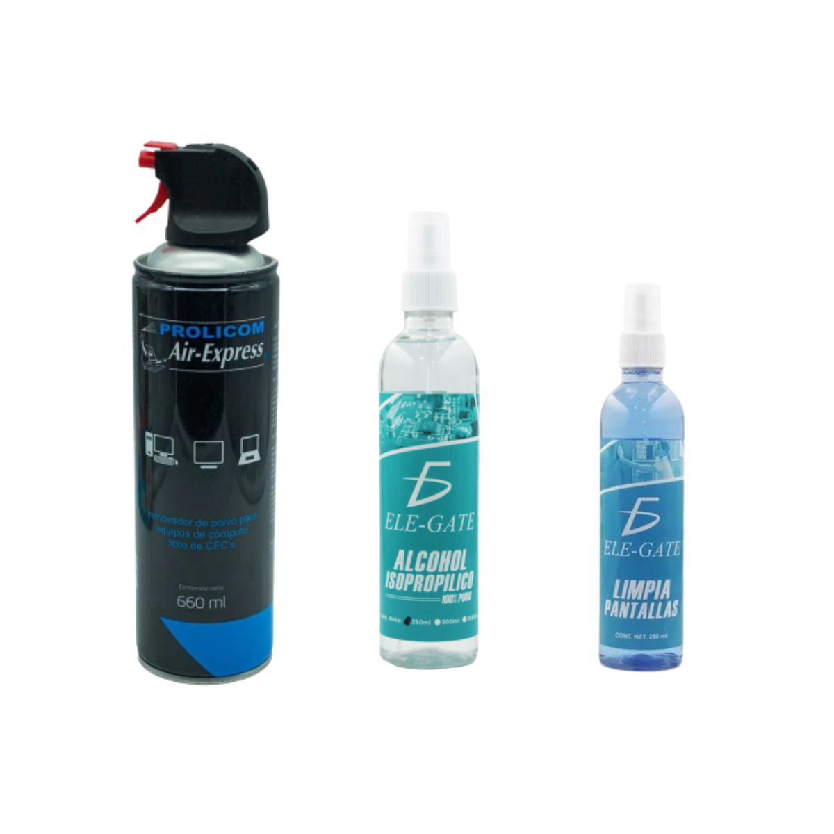  Aire Comprimido Prolicom 660ml Alcohol Limpia Pantallas