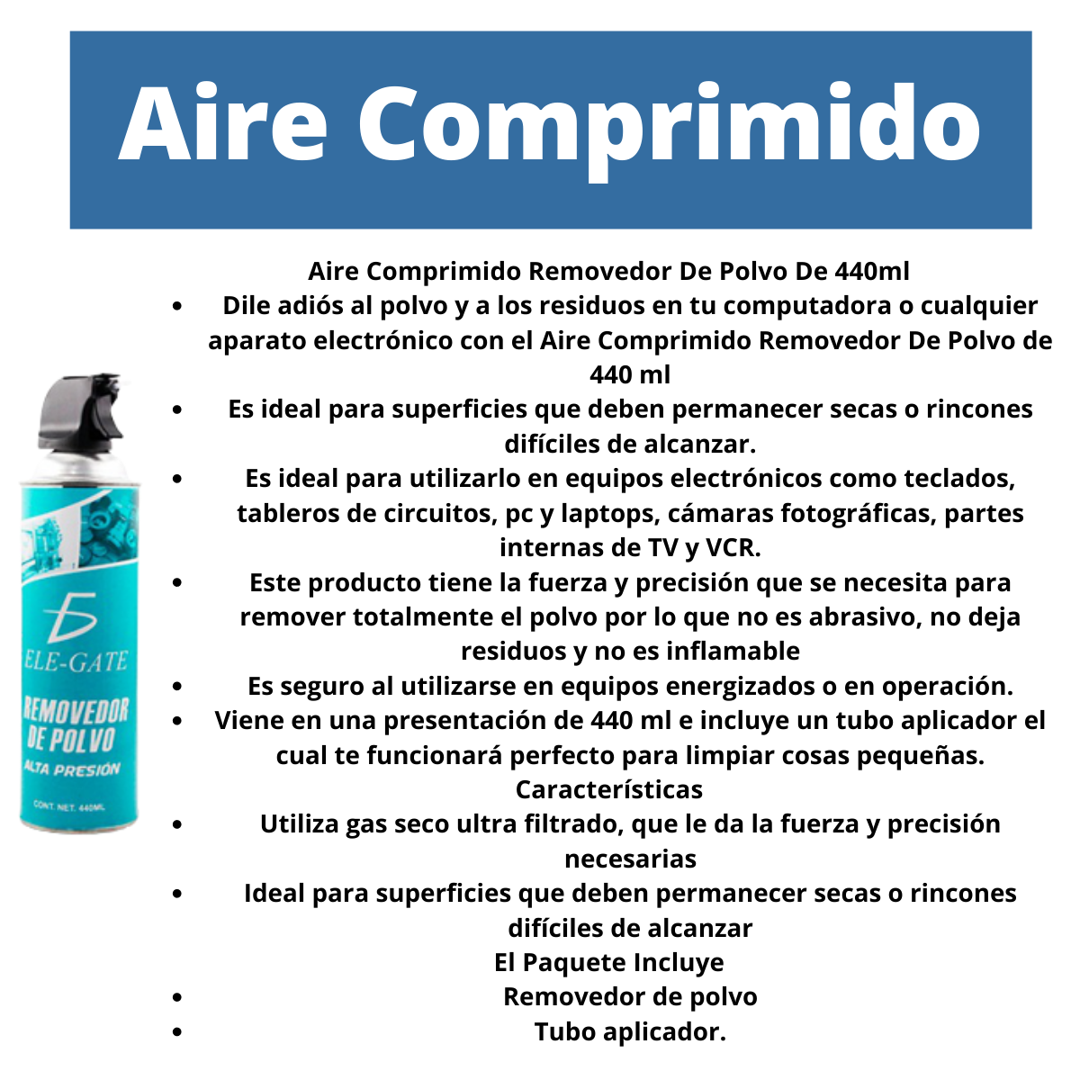 Kit Mantenimiento Pc Aire+ Alcohol Isoprílico+ Pasta Termica