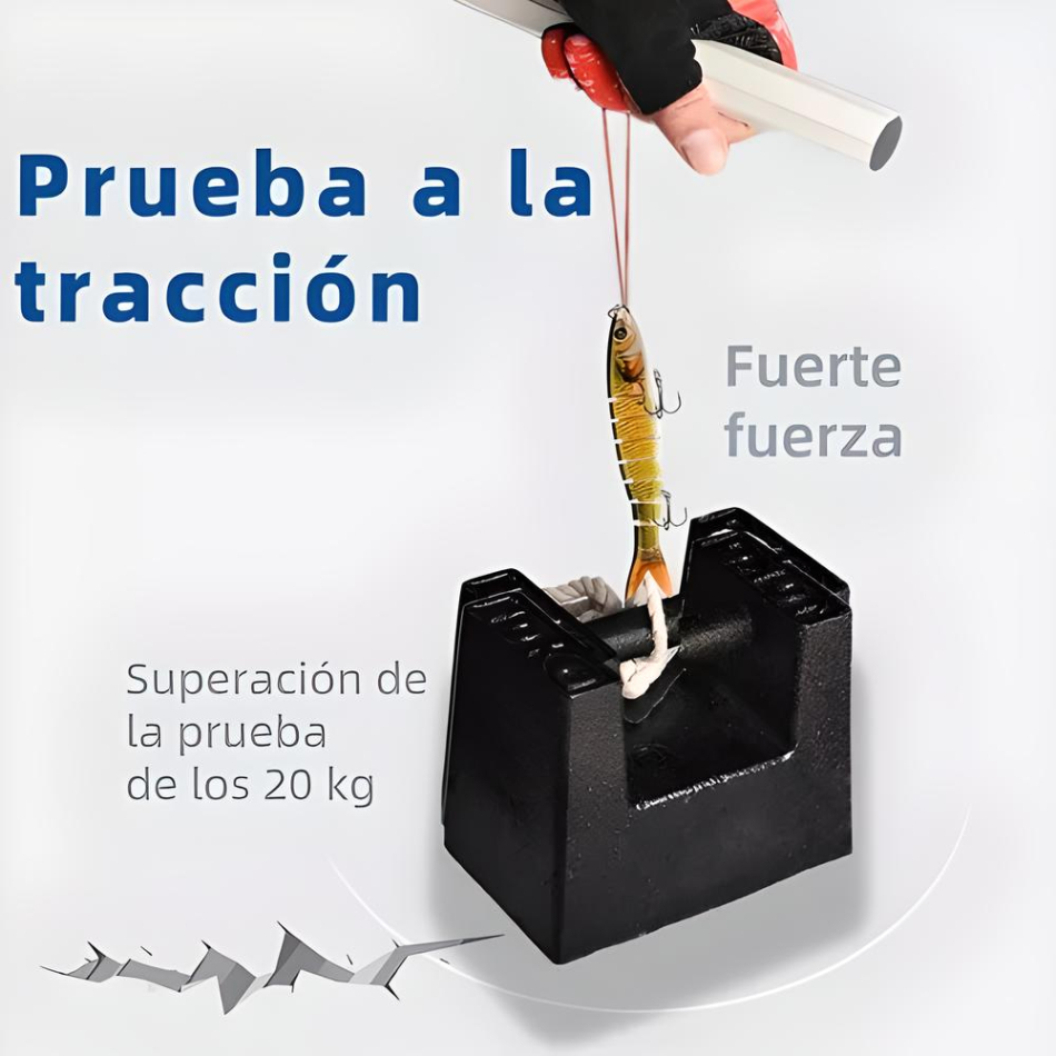 Señuelos De Pesca Kit 3 Accesorios Para Pesca 14cm 9 Segment