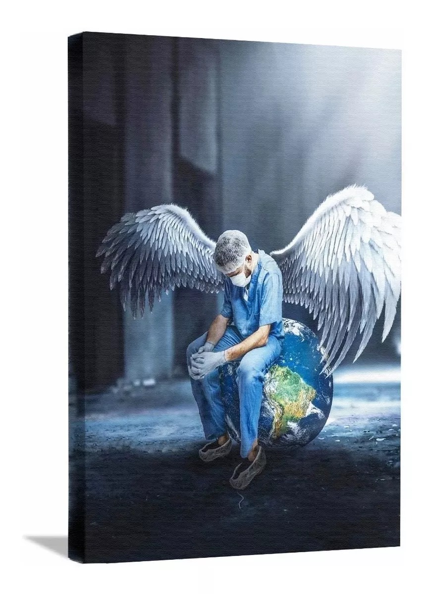 Cuadros Decorativo Consultorio Medico Regalo Doctor Angel 4k