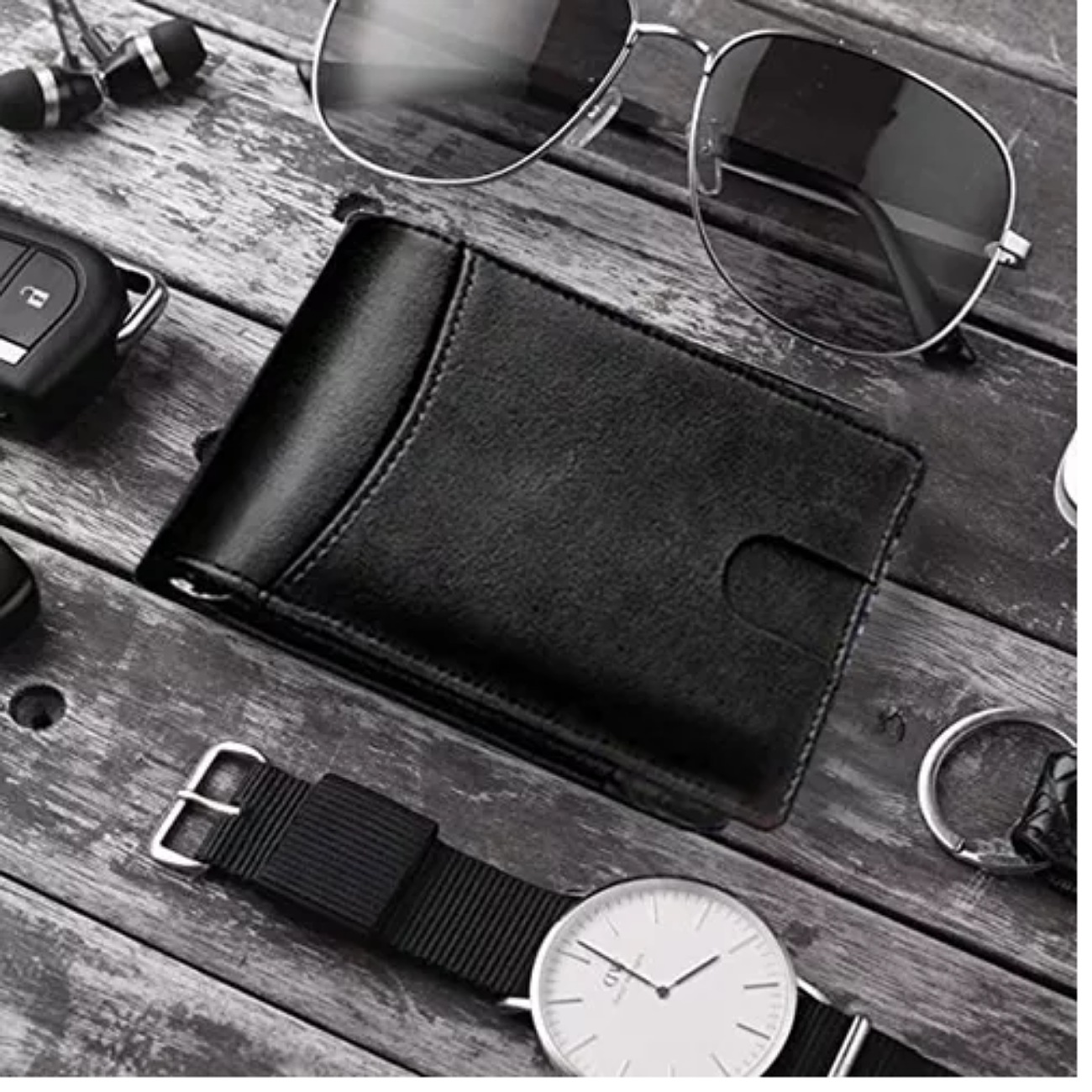 Cartera Minimalista Para Hombre Con Protección Rfid