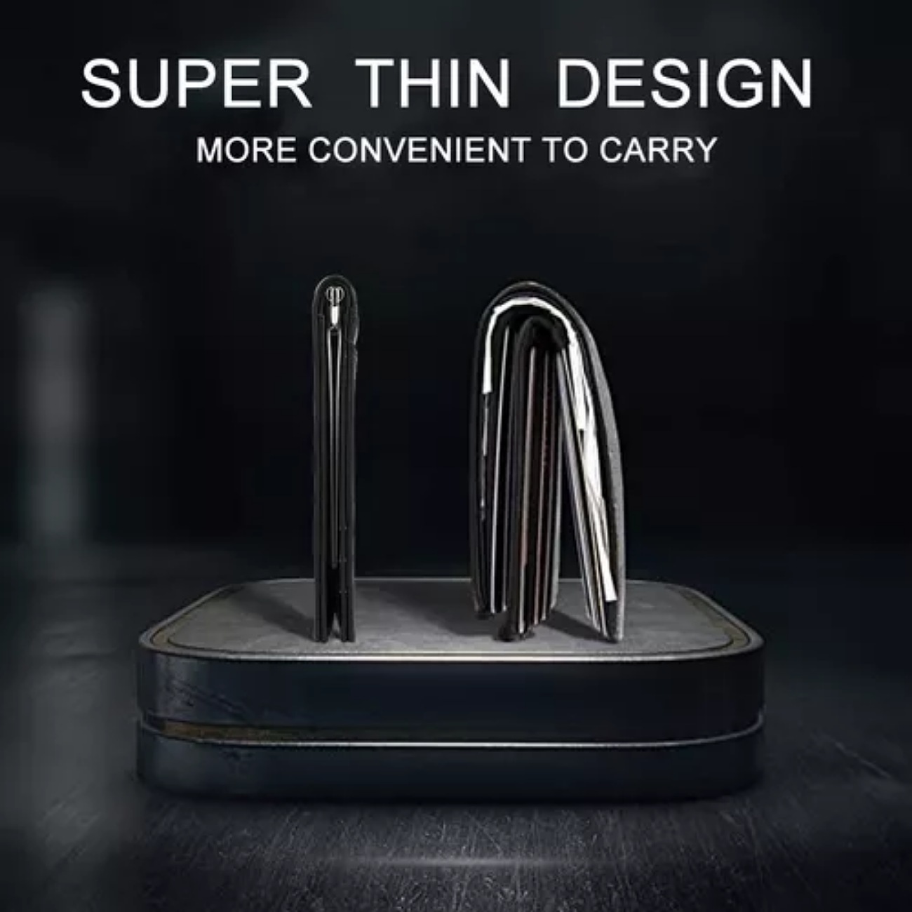 Cartera Minimalista Para Hombre Con Protección Rfid