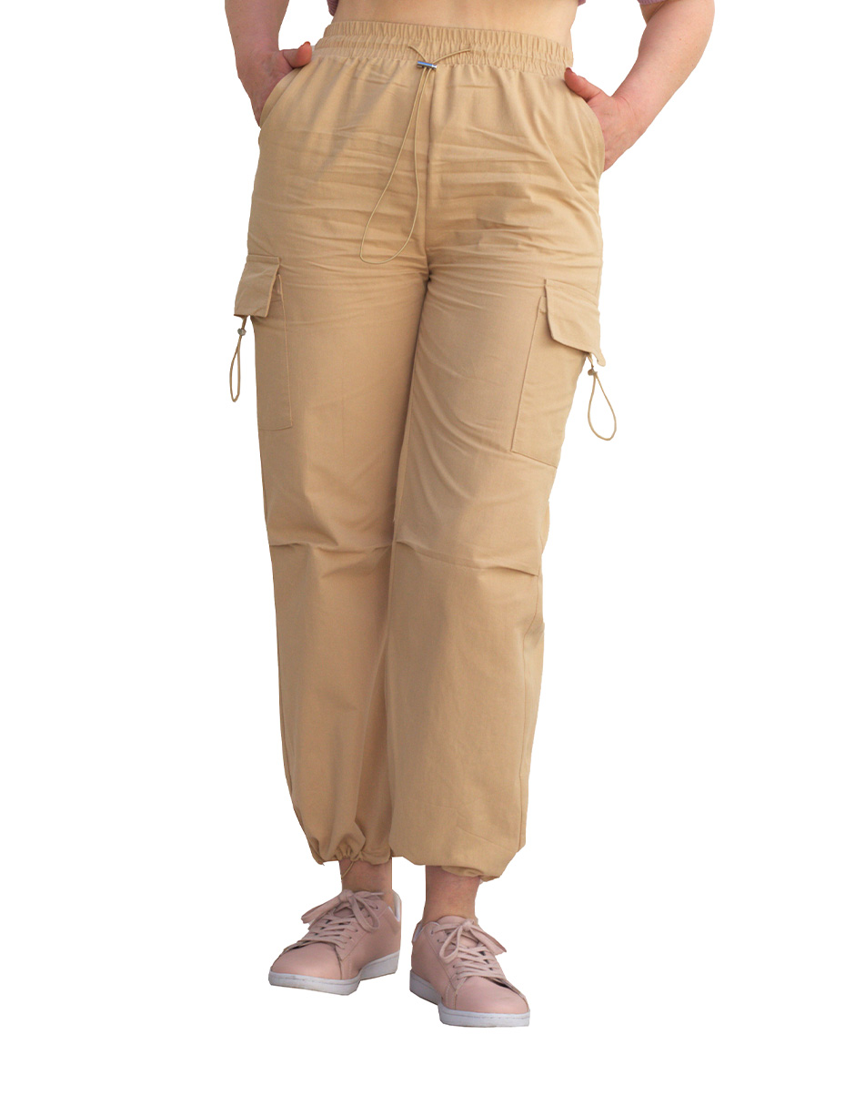 Pantalón jogger cargo Dulce & Candy de gabardina para mujer.