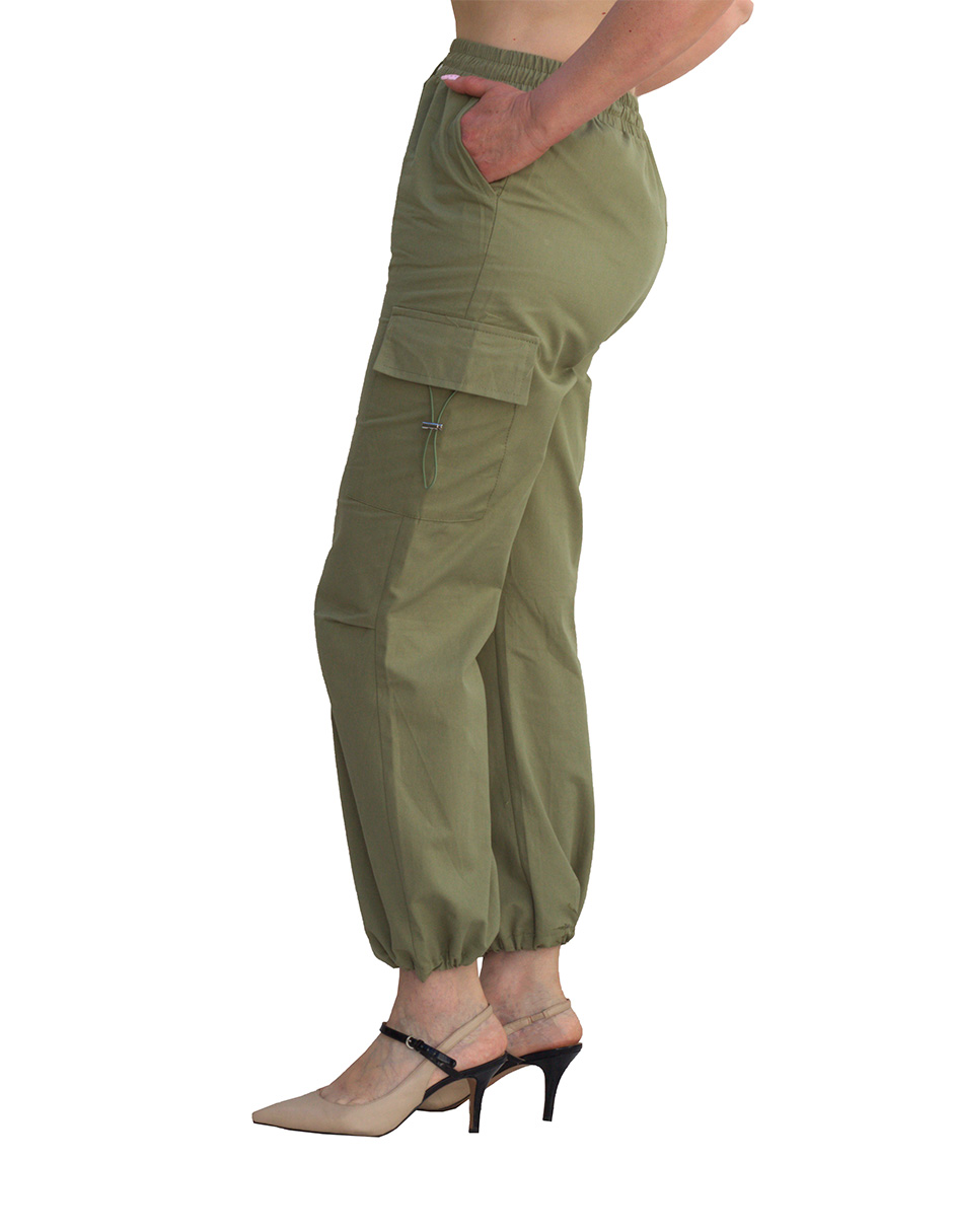 Pantalón jogger cargo Dulce & Candy de gabardina para mujer.