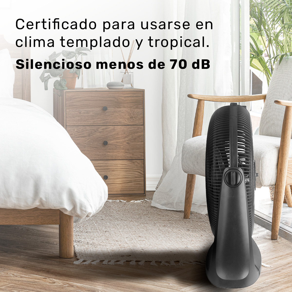 Ventilador de Piso 2 EN 1 TAURUS RUSH 20" 3 velocidades 130W.