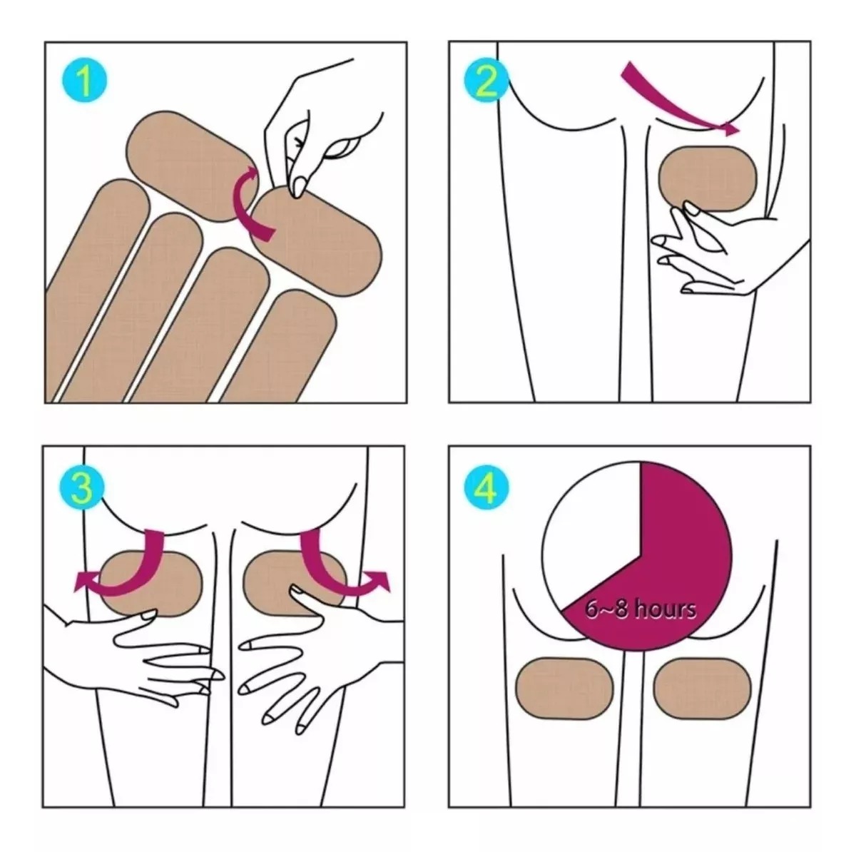 36 Parches Para Adelgazar Piernas Brazos Elimina Celulitis