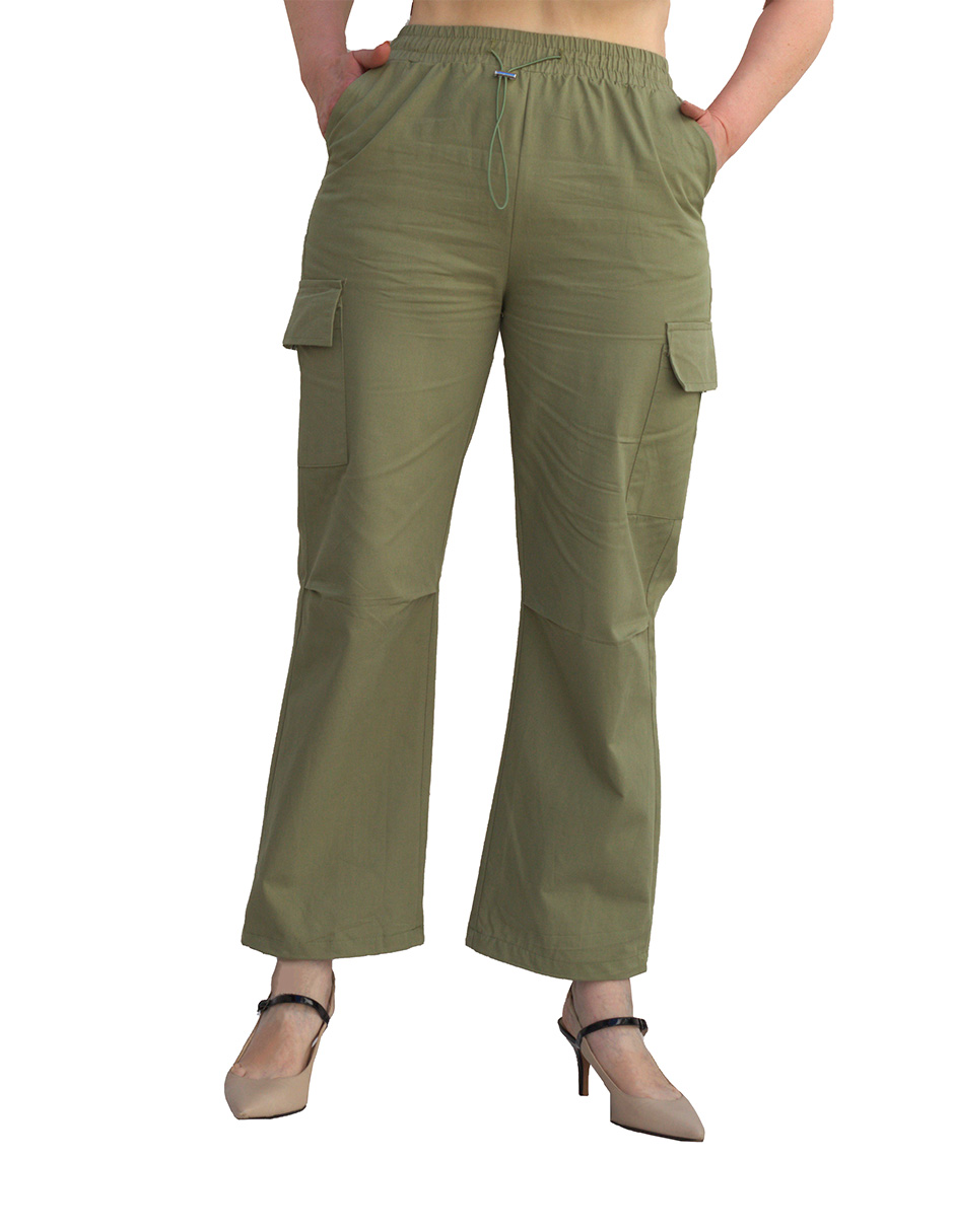 Pantalón jogger cargo Dulce & Candy de gabardina para mujer.