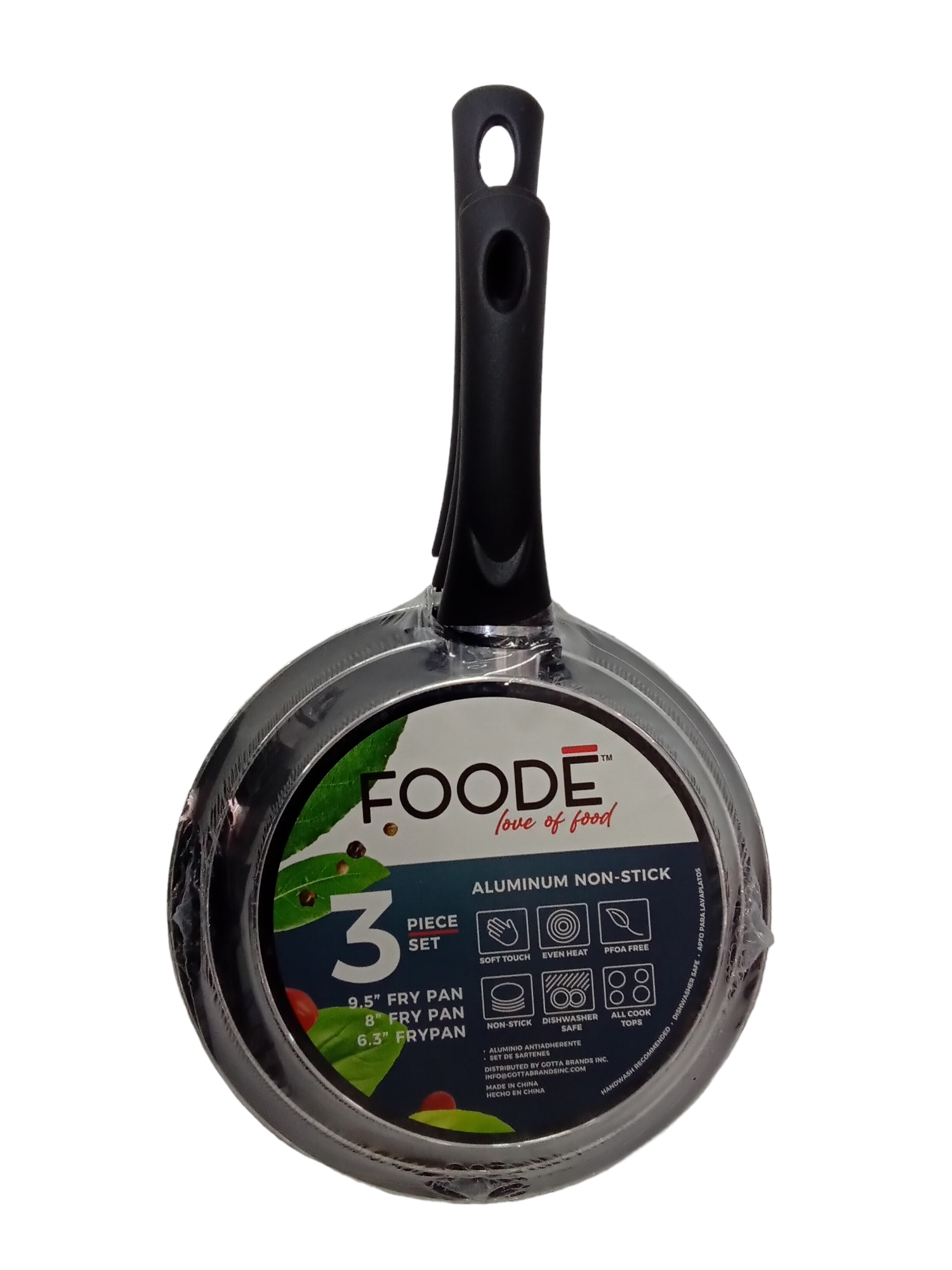 Jgo 3 Sartenes Eco 1.8mm FOODE Menta