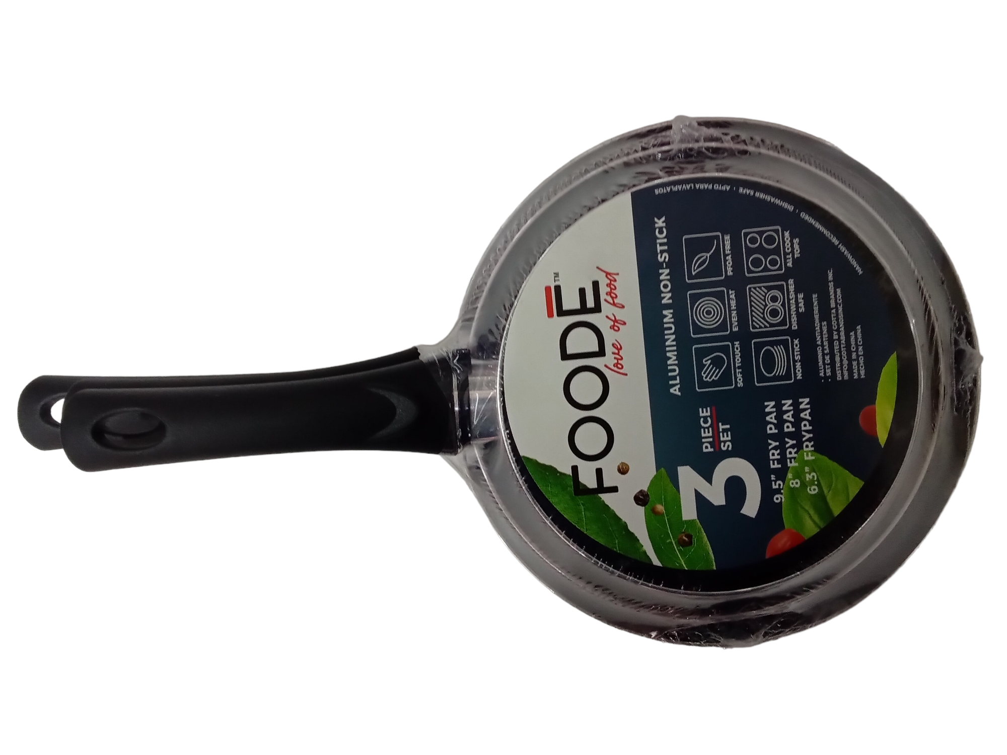 Jgo 3 Sartenes Eco 1.8mm FOODE Rosa