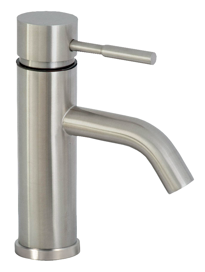 Llave Monomando Corta Lavabo Acero Inox EJEX