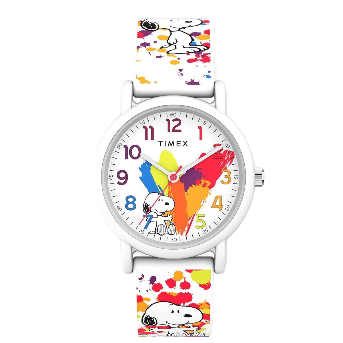 Timex Snoopy Reloj Pulsera Peanuts Casual Original En Caja