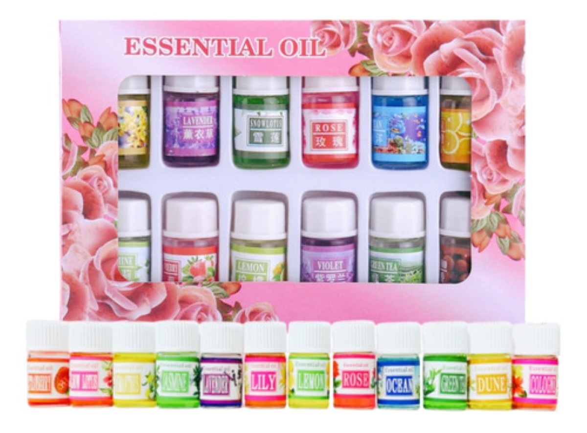 "Kit 12 Esencias Aromáticas Base Agua Lavanda Jazmín Mayoreo Soluble En Agua 12 Aceites Esenciales "