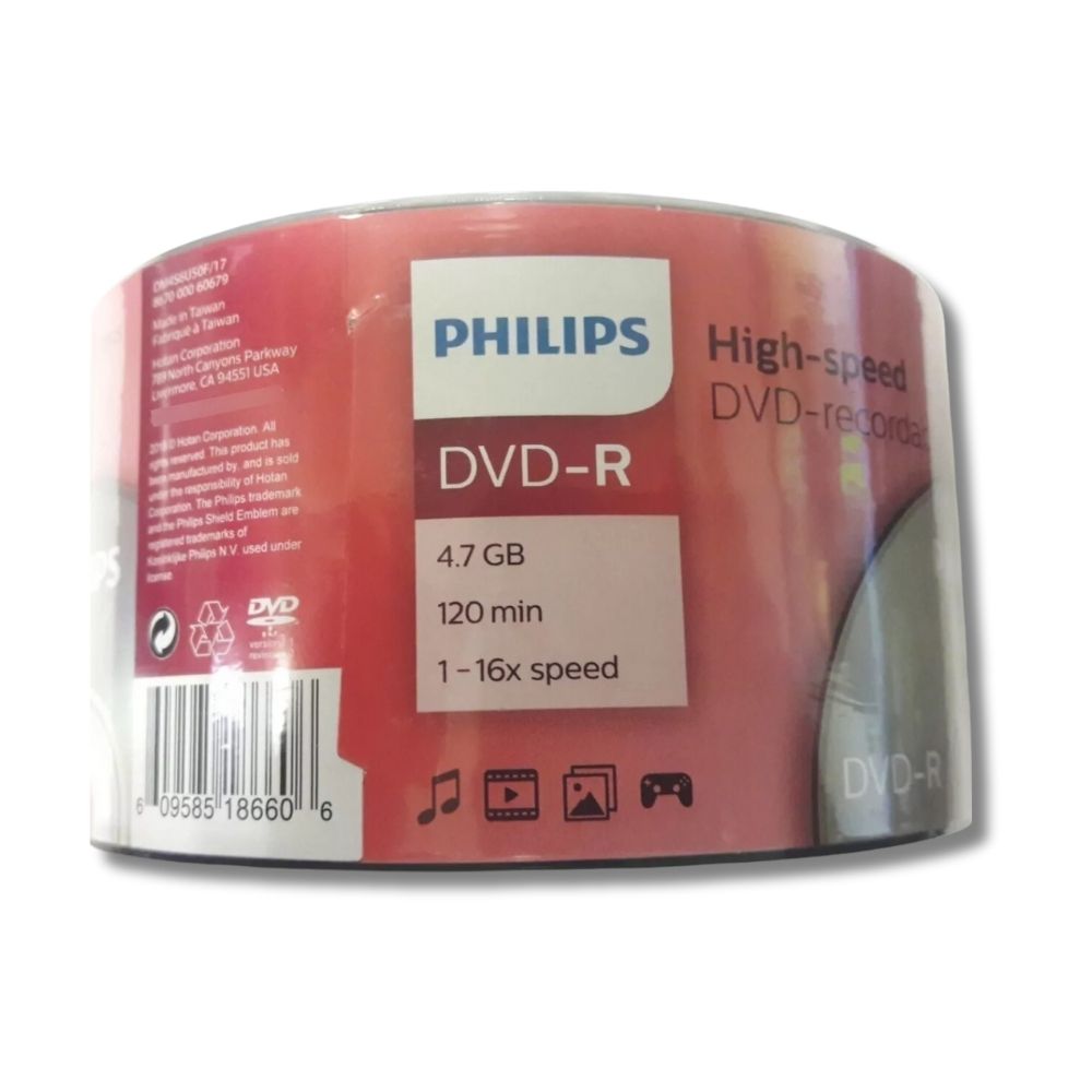 Disco Philips DVD-R con 50 discos
